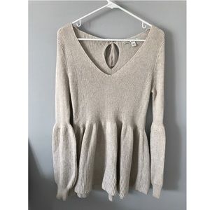 LC Lauren Conrad Champagne Sweater